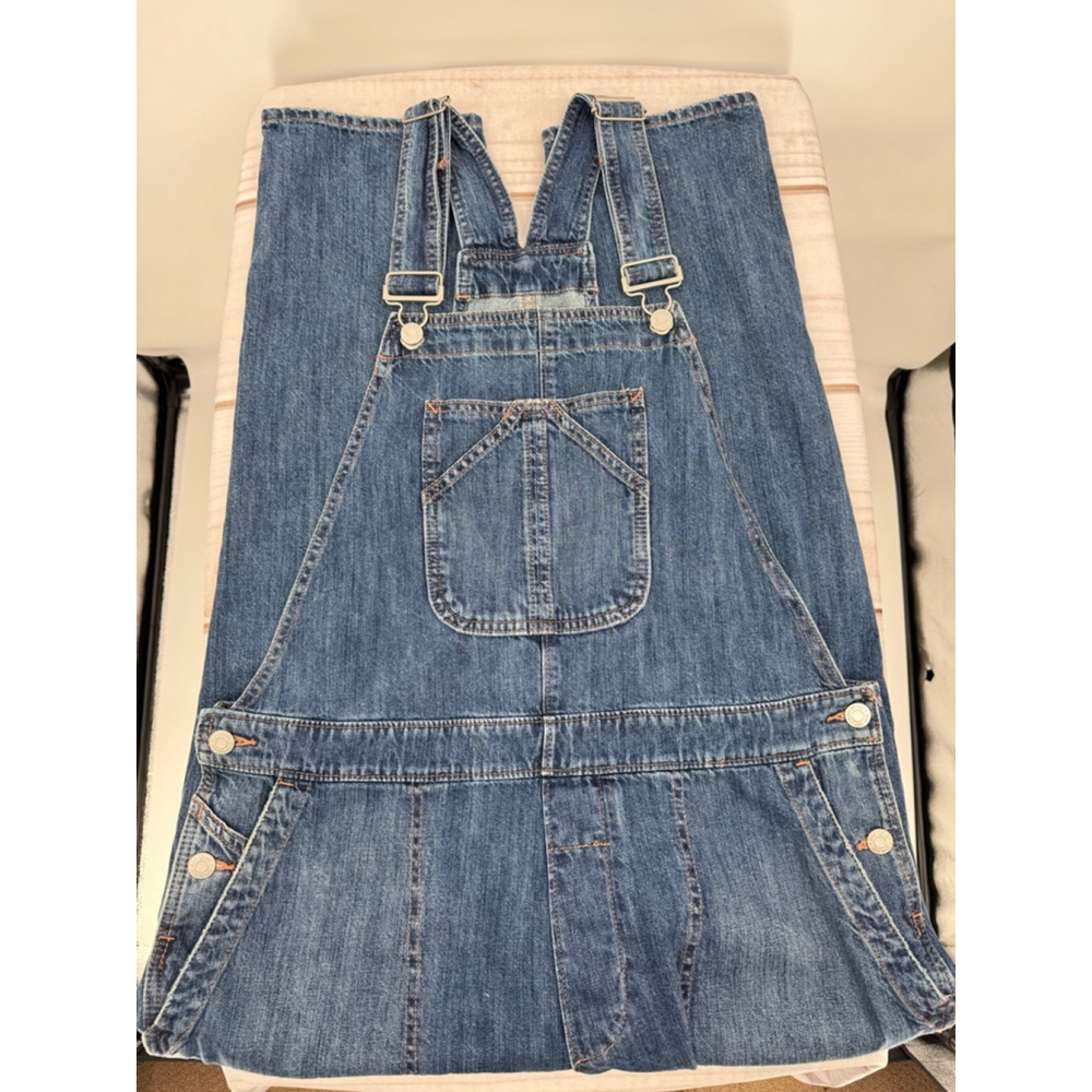 GAP Women’s Denim Bib Overalls Classic Country Western Style 100% Cotton Relaxed - Picture 6 of 10